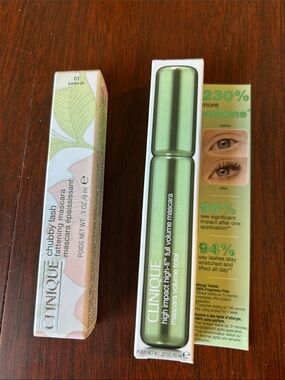 Clinique High Impact Mascara & Chubby Lash Duo in Light Green and Pale Pink